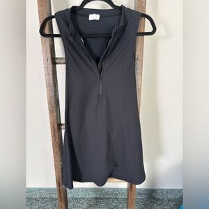 Black Quarter Zip Active Dress from Pink Lily